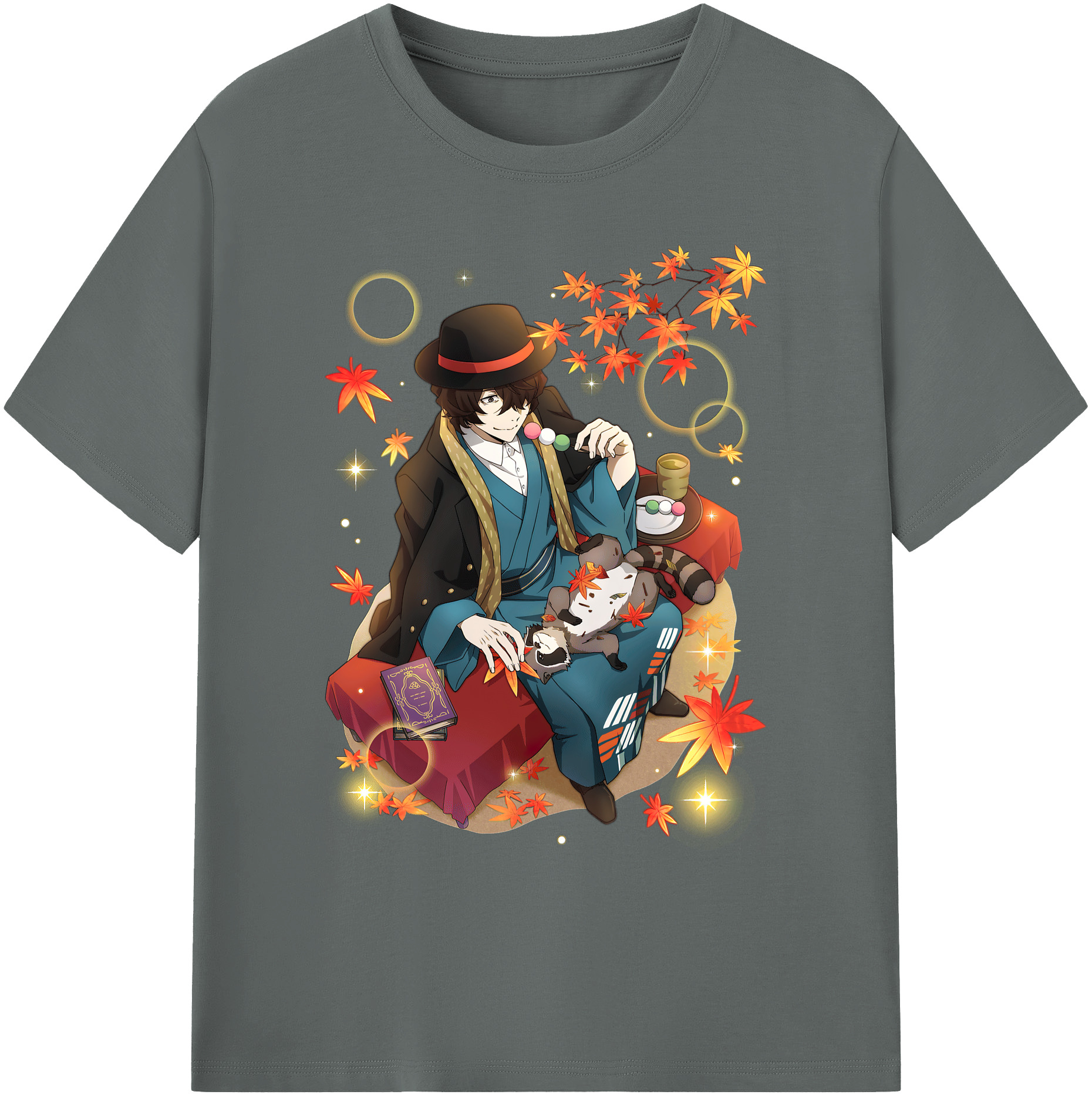 （画像用） 文豪ストレイドッグス Bungo Stray Dogs 綿100％ メンズ半袖Tシャツ｜肌触りやわらか＆通気性
